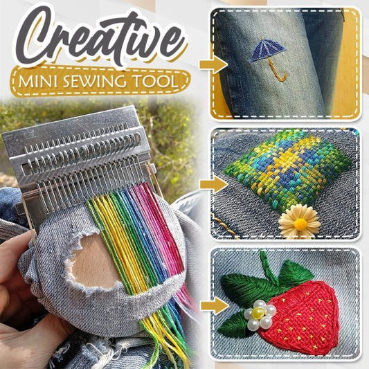 1+1 FREE |Mini DIY Needle and Thread Weaving Tool